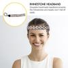 STOBAZA 4pcs Handmade Rhinestone Beads Headbands Set, Crystal Hair Bands with White, Pink, Green, and Designs, Vintage Jewelry Hair Accessories for Womens Party and Daily Wear view 3