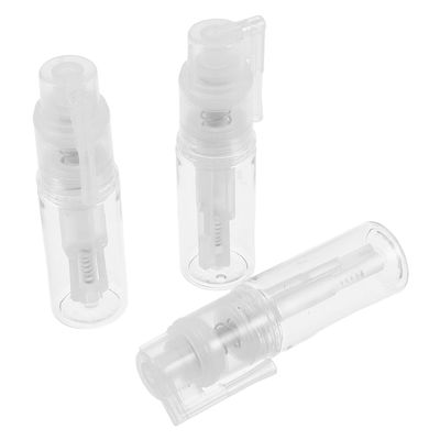 VICASKY 3pcs 18ml Plastic Dusting Powder Containers with Long Nozzle Spray Applicators, Portable Refillable Travel Powder Dispensers for Body and Barber Use
