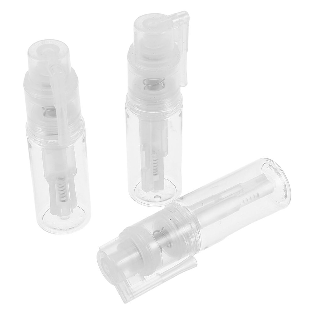 VICASKY 3pcs 18ml Plastic Dusting Powder Containers with Long Nozzle Spray Applicators, Portable Refillable Travel Powder Dispensers for Body and Barber Use