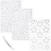 VVPESCA Clear Face Gems Self-Adhesive Hair Jewels, Bling Heart Star Jewels for Makeup, Festival Stick on Gems Rhinestones Stickers, Face Glitter Rave Accessories for Women Girls view 1