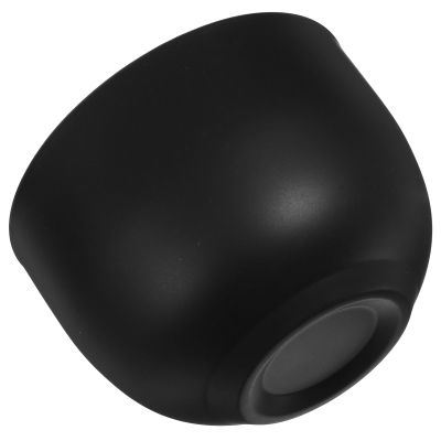 DECHOUS Black Stainless Steel Shaving Soap Bowl with Large Opening Mouth