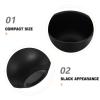 DECHOUS Black Stainless Steel Shaving Soap Bowl with Large Opening Mouth view 3