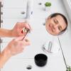 DECHOUS Black Stainless Steel Shaving Soap Bowl with Large Opening Mouth view 4