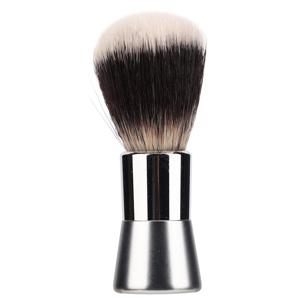 Men Shaving Beard Brush, Beard Brush for Shaving, Multipurpose Nylon Foam Brush with Metal Handle, Salon Cleansing Lather Brush for Home Salon Travel Use