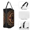 Cheliyz Rustic Celtic Triquetra Knot Norse Pagan Dark Fantasy Design Oxford Travel Organizer Bag Lightweight Water-resistant Storage Pouch view 2