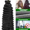 Loose Deep Wave Bundles Human Hair 4 Bundles 28 28 28 28 Inch 100% Unprocessed Brazilian Virgin Human Hair Bundles Loose Deep Wave 4 Bundles Can Be Dyed and Bleached Natural Black Color view 4