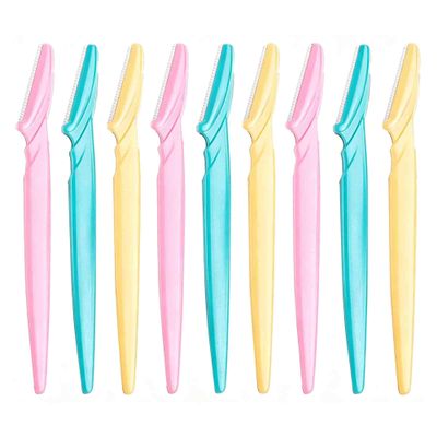 ZTRHYOO Eyebrow Razor 9 Pack, Precision Facial Hair Trimmer for Women Girl