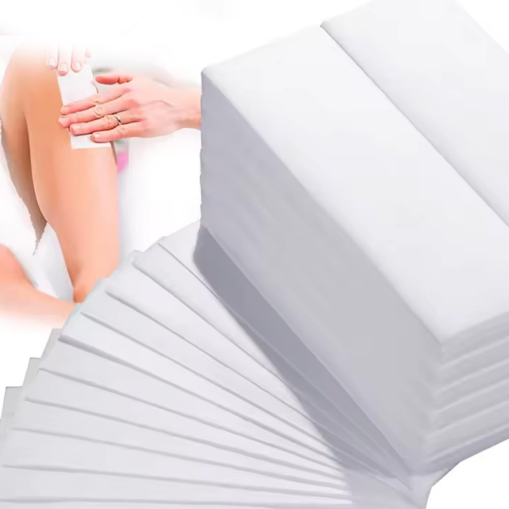 Wax Strip 200 Sheets Wax Strips for Hair Removal 8x3 Inch Thickened Cotton Fiber Hair Removal for Legs, Armpits, Arms