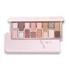 Cheeryep Qianyan Cosmetics Set, Floating Life 16-Color Eyeshadow Palette with True Tone Pigment, Underflow Layer Crystal Film Solid Lip Gloss, Matte Pearl Smoky (F, Eyeshadow + Lipstick) view 3