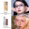 Cheeryep Qianyan Cosmetics Set, Floating Life 16-Color Eyeshadow Palette with True Tone Pigment, Underflow Layer Crystal Film Solid Lip Gloss, Matte Pearl Smoky (B, Eyeshadow + Lipstick) view 2