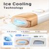 Ubroo Laser Hair Removal with 5 Ice Cooling,Hand-held Hair Removal Device IPL Hair Removal for Women and Men,Reduce Hair Regrowth,Full Body Use for Legs,Bikini,ArmpitsGold view 2