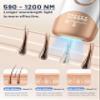 Ubroo Laser Hair Removal with 5 Ice Cooling,Hand-held Hair Removal Device IPL Hair Removal for Women and Men,Reduce Hair Regrowth,Full Body Use for Legs,Bikini,ArmpitsGold view 3