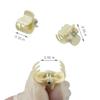 100 Pack 1cm Mini Hair Claw Clips - tiny hair clips - Plastic Mini Hairpins for Women, Girls (Milky white) view 2