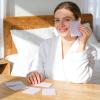 Cosmetic facial blotting papers 100pcs,Warmify Portable Facial Blotting Paper for Oily Skin Natural Oil,Travel-Size Pack view 4