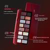 Cheeryep Qianyan Cosmetics Set, Floating Life 16-Color Eyeshadow Palette with True Tone Pigment, Underflow Layer Crystal Film Solid Lip Gloss, Matte Pearl Smoky (A, Eyeshadow + Lipstick) view 3