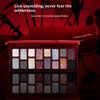 Cheeryep Qianyan Cosmetics Set, Floating Life 16-Color Eyeshadow Palette with True Tone Pigment, Underflow Layer Crystal Film Solid Lip Gloss, Matte Pearl Smoky (A, Eyeshadow + Lipstick) view 4
