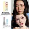 Cheeryep Qianyan Cosmetics Set, Floating Life 16-Color Eyeshadow Palette with True Tone Pigment, Underflow Layer Crystal Film Solid Lip Gloss, Matte Pearl Smoky (J, Eyeshadow + Lipstick) view 2