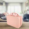 HAKIDZEL Mini Travel Cosmetic Case 14-inch Hard Shell Vanity Suitcase for Women, Portable Makeup Organizer Bag with Handle, Lightweight Pink Makeup Travel Storage view 4