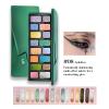 Cheeryep Qianyan Cosmetics Set, Floating Life 16-Color Eyeshadow Palette with True Tone Pigment, Underflow Layer Crystal Film Solid Lip Gloss, Matte Pearl Smoky (N, Eyeshadow + Lipstick) view 4