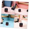 4pcs Brown Plastic Cream Dispenser Bottles with Black Caps and UV Protection Leakproof Refillable view 3