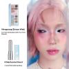 Cheeryep Qianyan Cosmetics Set, Floating Life 16-Color Eyeshadow Palette with True Tone Pigment, Underflow Layer Crystal Film Solid Lip Gloss, Matte Pearl Smoky (G, Eyeshadow + Lipstick) view 2