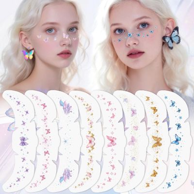 24 Sheets Butterfly Temporary Tattoos for Women Girls, 12 Unique Designs Matte Butterfly Tattoo Stickers, Waterproof Realistic Body Art Temporary Tattoos for Party Wedding Festival Daily Decorations