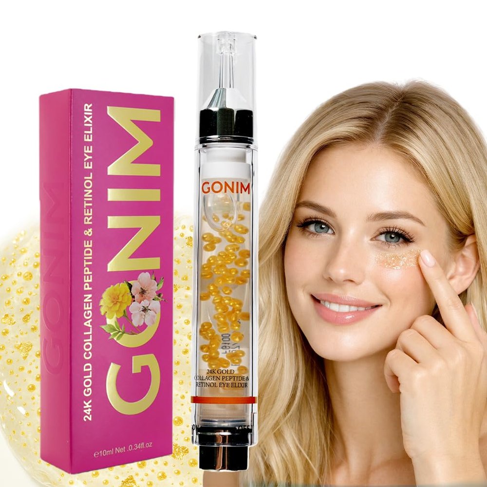 GONIM Caffeine Eye Serum for Dark Circles and Puffy Eyes, Retinol Collagen