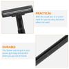 IDEANATEGRATE 10pcs Disposable Double-layer Carbon Steel Hair Trimmer Razors for Women Waterproof Body and Arm Hair Removal Shaver Black Grip for Sensitive Skin view 3