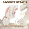 uxcell 10Pcs Soap Saver Bag 5.5"x3.5" Mesh Soap Bag with Light Brown Beige view 3