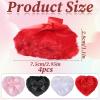 4 Pcs Dusting 3 Inch Heart Soft Makeup Applicator for Body Washable Reusable Wet Dry Loose Makeup Tool for Women view 3