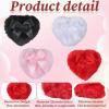 4 Pcs Dusting 3 Inch Heart Soft Makeup Applicator for Body Washable Reusable Wet Dry Loose Makeup Tool for Women view 4