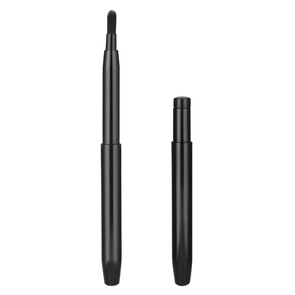 2 Pack Lip Brush for Lipstick, Retractable Lipstick Brush Lip Liner Pencil Brushes Flat Lips Balm Applicator Travel Lipliner Brushes for Lipsticks, Lipgloss, Eyeshadow Travel