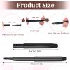 2 Pack Lip Brush for Lipstick, Retractable Lipstick Brush Lip Liner Pencil Brushes Flat Lips Balm Applicator Travel Lipliner Brushes for Lipsticks, Lipgloss, Eyeshadow Travel view 3