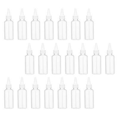 PRETYZOOM 25 Pcs 120ml Plastic Squeeze Bottle with Pointed Mouth