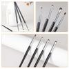 Uonlytech 4pcs Eye Makeup Brush Set for Women, Fine Precision Eyeliner Brushes with Genuine Equine Hair, Smudge and Detail Applicators for Professional Eyeliner and Eyeshadow Application view 3
