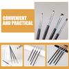 Uonlytech 4pcs Eye Makeup Brush Set for Women, Fine Precision Eyeliner Brushes with Genuine Equine Hair, Smudge and Detail Applicators for Professional Eyeliner and Eyeshadow Application view 4