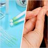 Veemoon Ear Piercing Cleaner Floss 350pcs Set with 70 Reinforced Emerald Tubes, Odor Removal and Debris Cleaning for Piercing Aftercare, Suitable for Adults Ear Hole Hygiene view 4