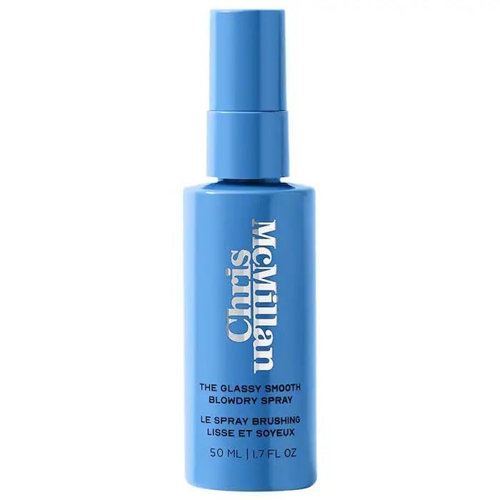 Chris McMillan - Mini Anti-Frizz Blowdry Spray for Smooth, Shine-Enhancing, Salon Results, Glossy Hair Lightweight Heat Protectant Mist for Shine, Softness & Frizz Control, Travel Size