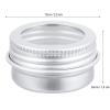 Tofficu 15pcs 5ml Small Aluminum Jar with Screw Lid Cosmetic Sample Containers Travel Cream Containers Refillable Makeup Storage Boxes for Ointments and Skincare view 2