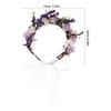 VICASKY Bridal Flower Garland Headband Handmade Floral Crown Hairpiece for Wedding Bridesmaid Flower Girl Hair Accessory Light Purple Small Daisy Wreath view 2