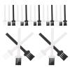 SEWACC 60pcs Multipurpose Cleaning Brushes for Electric Shavers and Computer Keyboards, Anti-static Small Plastic Brushes for Dust Removal, Black and White Set for Personal Care view 1