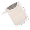 Hohopeti 3pcs Black Flax Linen Soap Bags Foaming Mesh Pouches Exfoliating Shower Soap Saver for Home Bathing and Facial Cleansing view 2