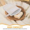 Hohopeti 3pcs Black Flax Linen Soap Bags Foaming Mesh Pouches Exfoliating Shower Soap Saver for Home Bathing and Facial Cleansing view 3