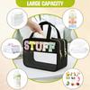 Fruobeyla Kids Toiletry Bag, Children Cosmetic Makeup Organizer, Hanging Travel Bag for Boys Girls Baby Toddler, Letter Black view 2