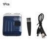 Electric Smart Shaver Digital Display, Dual Blade Rechargeable R-azor, Portable Travel Grooming Tool for Beard and Legs, Fast Charging, Washable Body for Men Travel(Blue) view 2