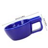 KAJNBN Ceramic Shaving Soap Bowl for Men Blue Practical Barber Shaving Soap Container and Lather Preparation view 2