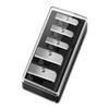 5 Hole Makeup Pencil Sharpener Cosmetic Sharpener for Eyebrow Pencil Eyeliner Lip Liner and Concealer Pencil with Storage Box Multiple Sizes Black view 2