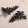 Rumtock 2pcs Black Hair Clip for Wedding Brides Women Handmade Hair Piece Bridesmaid Jewelry (Black) view 1
