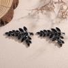 Rumtock 2pcs Black Hair Clip for Wedding Brides Women Handmade Hair Piece Bridesmaid Jewelry (Black) view 2