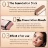 Foundation Stick2 in 1 Dual-Ended Long-Lasting Water Proof Concealer StickWater Soluble Foundation Stick, Easily Cover Skin Blemishes-Full Coverage MakeupIvory white view 4